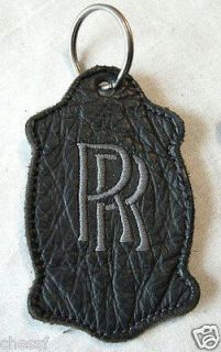 Ultra RARE Rolls Royce soft leather RR key ringFREE P&P to 