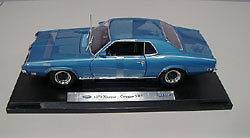 Welly Blue 1970 Mercury Cougar XR7 118 Diecast Car
