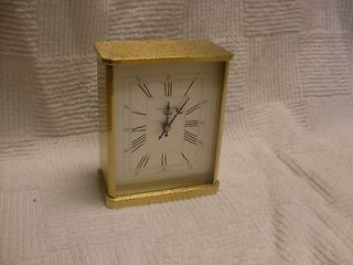 Tiffany & Co Swiss Made Full Brass Desk Clock