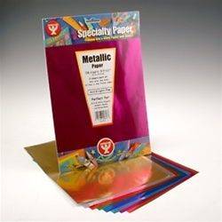 12pcs Metallic Papers 8.5x11 RED COPPER 26850 Acid & Lignin Free