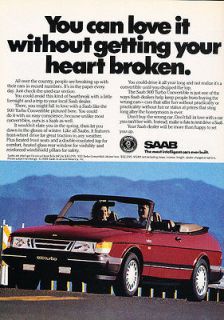 1989 Saab 900 Turbo Convertible   Broken   Classic Vintage 
