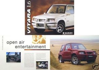 Suzuki Vitara 1.6 Soft Top Estate 1996 UK Brochure