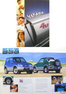 Suzuki Vitara 1.6 JX 4U Soft Top Estate 1998 Brochure