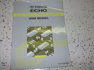 2005 Toyota ECHO Electrical Wiring Diagrams Service Shop Repair Manual 