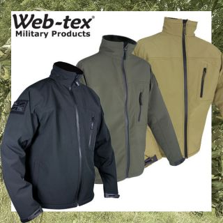   Mens Softshell Waterproof/Win​dproof Jacket Army Security Rain Coat