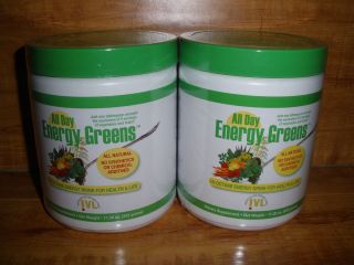 All Day Energy Greens® 11.36oz Drink Mix *2 canisters*  SEALED