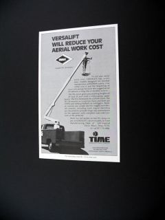 Versalift TEL 28 Telescoping Aerial Lift 1976 print Ad
