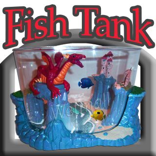   Dragonseas 1.6 Gallon Fish Tank Dragon Aquarium with Fantasy Fish