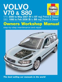 Haynes Workshop Repair Manual Volvo V70 S80 98   05