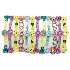 Multiple Designs   Seed Bead Bracelets   Flower Patterns & Smiley 