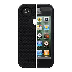 New OtterBox Defender Series Case For Apple iPhone 4/ 4S Black 