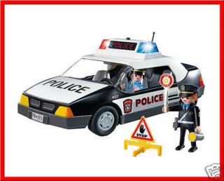 Playmobil 5915 POLICE CAR Playset with FLASHING LIGHTS 23 pcs 