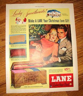 1947 Lane Cedar Hope Chest Ad Christmas Love Gift