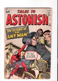 TALES TO ASTONISH #35 First Ant Man in costume Silver Age find from 