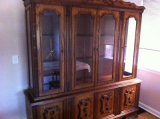 Large China Cabinet With Cupboards Excellent Condition