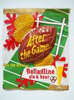 Ballantine Beer Ale Window Sticker Sign 3 D Football Newark NJ