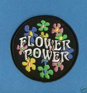 Hippie Flower Power Peace Patch Iron On Crest