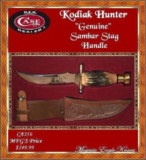 Case Case Burnt Stag Handled Kodiak Hunting Knife