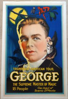 Magic Poster George Triumphant American Tour with Owl Supreme Master