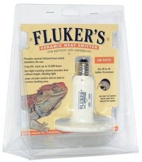 Flukers Reptile Ceramic Heat Emitter Heater Bulb 100W