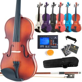 Mendini Violin All Size & Color +Shoulder rest & Tuner