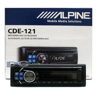 ALPINE CDE 121 CAR STEREO /WMA/AAC/CD RECEIVER