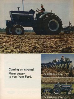 1968 Ford 4000 5000 & 8000 Farm Tractor 2 Page Ad