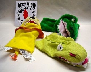 IKEA Lion & Alligator hand puppets + 42X42 puppet theater FREE US 