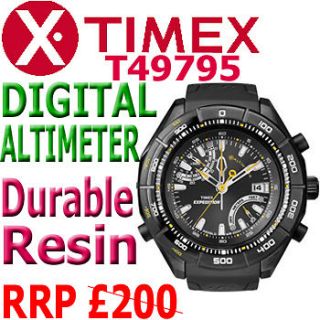 Timex Gents Black Quartz Analogue Expedition E Altimeter T49795 Watch 