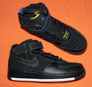 Nike Air Jordan Force Fusion AJF 12 mens shoes sneakers black blue 