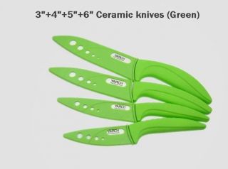   Kitchen Cutlery Ceramic knife Knives 4 Size Choice 3 4 5 6 Peeler