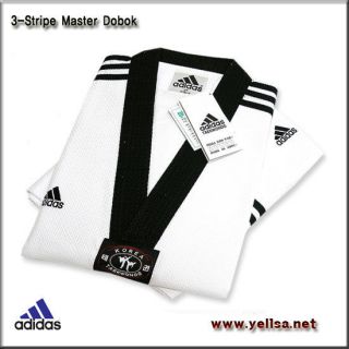 Adidas TaeKwonDo 3 stripe Master Dobok/karatedo/martial arts Uniform