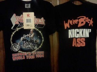 Judas Priest World Tour 1984 Were Back Kickin Ass T Shirt Concert New