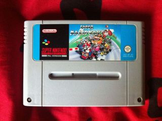 Super Mario Kart SNES Super Nintendo Game Cartridge, Works Great