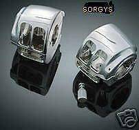 FITS 1996 2006 HARLEY SPORTSTER CHROME SWITCH HOUSINGS