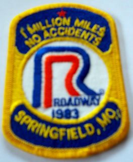   Express driver patch 1983 Springfield, Mo 1 million miles no accidents