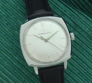  Retro Stainless Steel Eternamatic Wrist Watch   Circa 1967   SERVICED