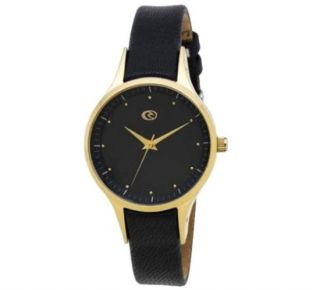 Rip Curl Montana 24K Gold Black Leather Womens Ladies Classic Small 