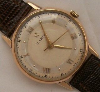 Omega Chronometer wristwatch 18K Solid Gold cal.30T2RG 35 mm. running 