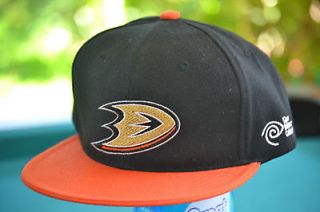 Anaheim ducks snapback hat New logo Black and Orange NHL ccm koho 