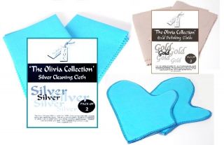 TOC Gold Silver Jewellery Cleaning & Polishing Cloths Mitts   Gloves