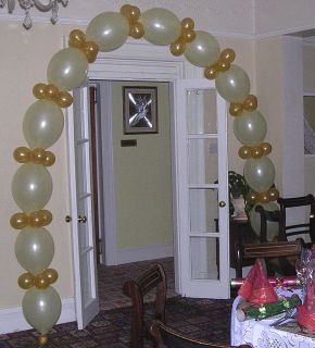   LINK O LOON BALLOON ARCH WEDDING PARTY DIAMOND CLEAR IVORY TEAL YELLOW