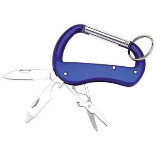 Carabiner Clip Knife Scissors Bottle Opener Screwdriver Key Chain 