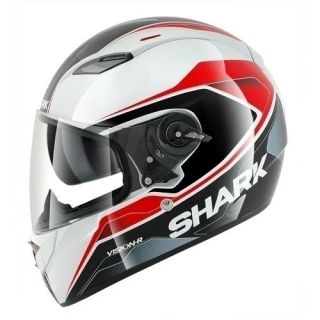 Shark Vision R Syntic ST White Black Red Motorcycle Helmet