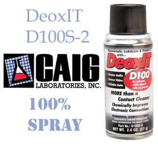   100% Spray Contact Cleaner CAIG LABORATORIES Hosa FREE SHIP d100