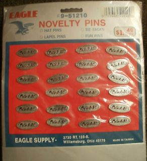   PETERBILT TRUCK EAGLE NOVELTY PINS LOT OF 24 NEW DISPLAY CARD COUNTER