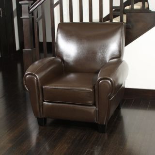 Leather Club Chair in Chairs