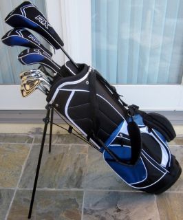   Complete Ti Golf Club Set Driver Wood Hybrid Irons Putter Stand Bag
