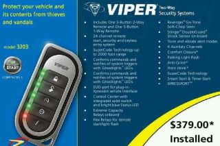 VIPER 3203 RESPONDER LE SECURITY car alarm python clifford scytek