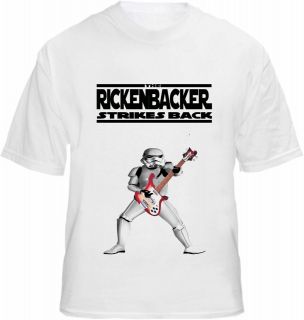 Rickenbacker Bass Guitar Stormtrooper T shirt Star Wars Empire Parody 